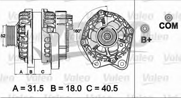 VALEO Generaator Artikli number: 437506 soodsalt