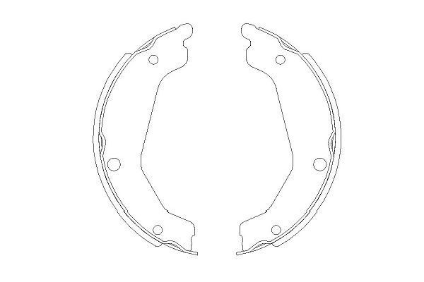 KAVO PARTS Brake shoe fitting kit Article number: BS-4409 cheaply
