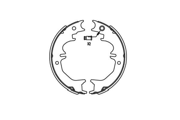 KAVO PARTS Brake Shoe Set Article number: BS-9957 cheaply