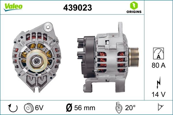 VALEO Generaator Artikli number: 439023 soodsalt