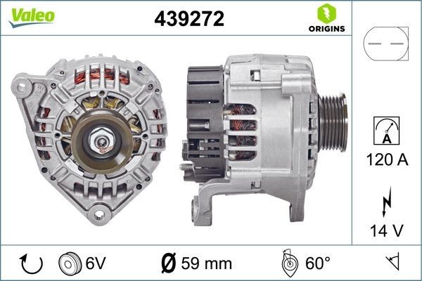 VALEO Alternator Article number: 439272 cheaply