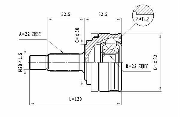 STATIM Joint kit, drive shaft Article number: C.002 cheaply