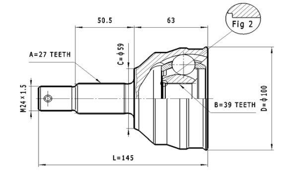 STATIM Joint kit, drive shaft Article number: C.110 cheaply