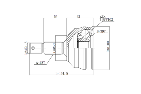 STATIM Joint kit, drive shaft Article number: C.113 cheaply