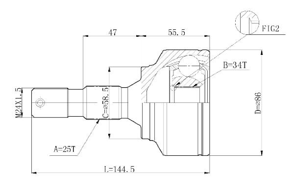 STATIM Joint kit, drive shaft Article number: C.123 cheaply