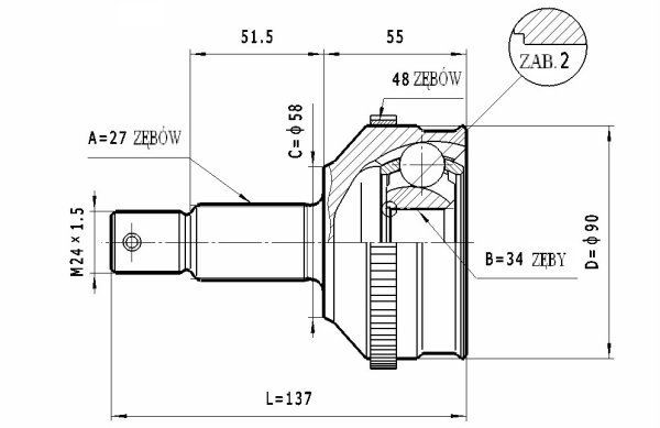 STATIM Joint kit, drive shaft Article number: C.132 cheaply