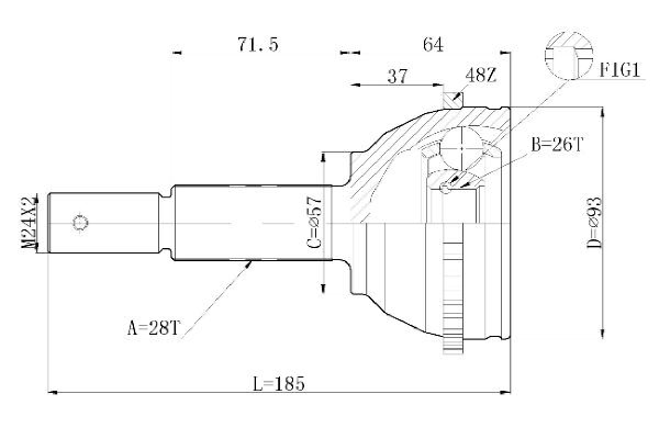 STATIM Joint kit, drive shaft Article number: C.198 cheaply