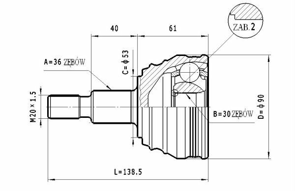 STATIM Joint kit, drive shaft Article number: C.281 cheaply