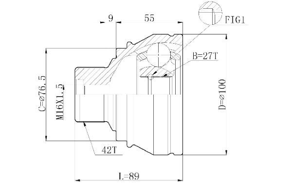 STATIM Joint kit, drive shaft Article number: C.284 cheaply