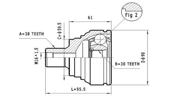 STATIM Joint kit, drive shaft Article number: C.287 cheaply