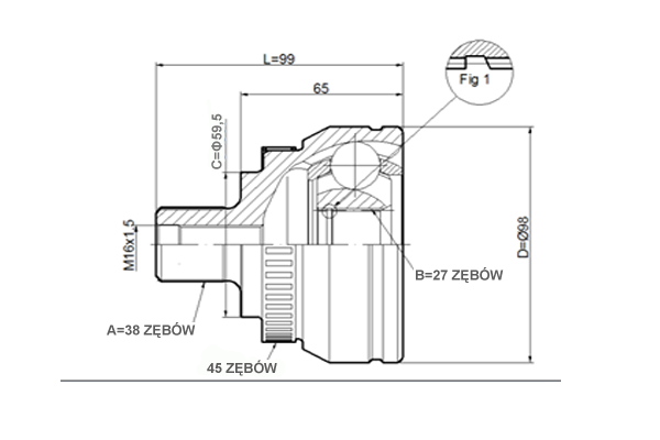 STATIM Joint kit, drive shaft Article number: C.292 cheaply