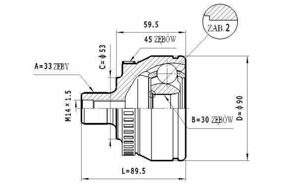STATIM Joint kit, drive shaft Article number: C.297 cheaply