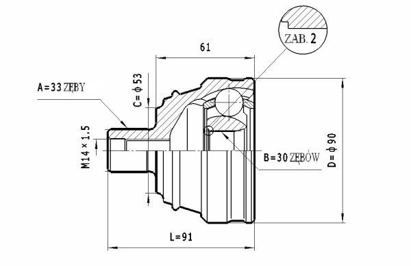 STATIM Joint kit, drive shaft Article number: C.337 cheaply