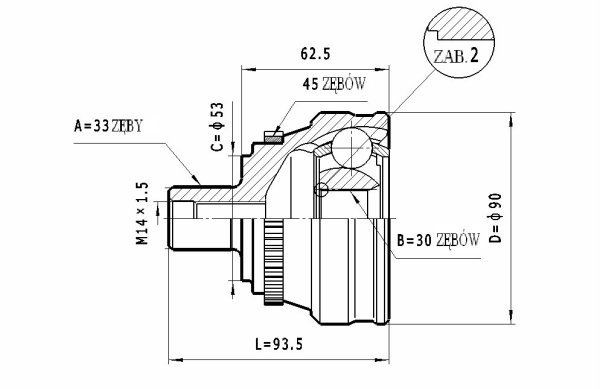 STATIM Joint kit, drive shaft Article number: C.339 cheaply