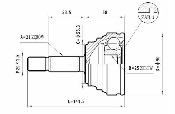 STATIM Joint kit, drive shaft Article number: C.346 cheaply