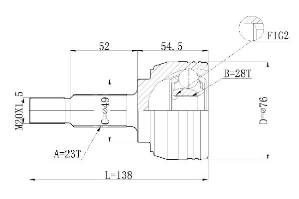 STATIM Joint kit, drive shaft Article number: C.361 cheaply