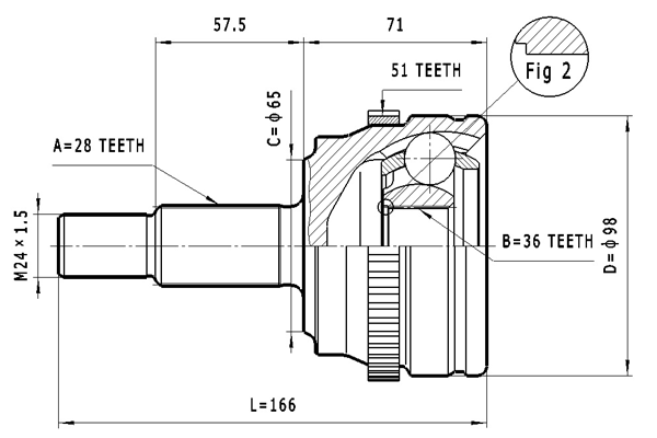 STATIM Joint kit, drive shaft Article number: C.372 cheaply