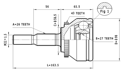 STATIM Joint kit, drive shaft Article number: C.387 cheaply
