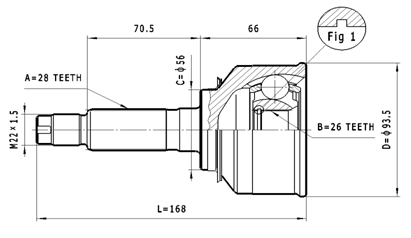 STATIM Joint kit, drive shaft Article number: C.471 cheaply