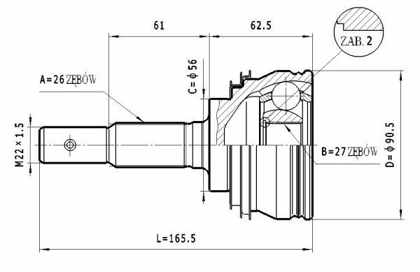 STATIM Joint kit, drive shaft Article number: C.581 cheaply