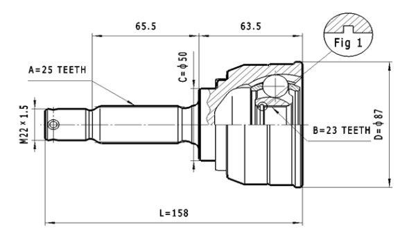STATIM Joint kit, drive shaft Article number: C.620 cheaply