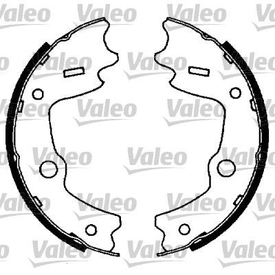 VALEO Handbrake shoes Article number: 562737 cheaply