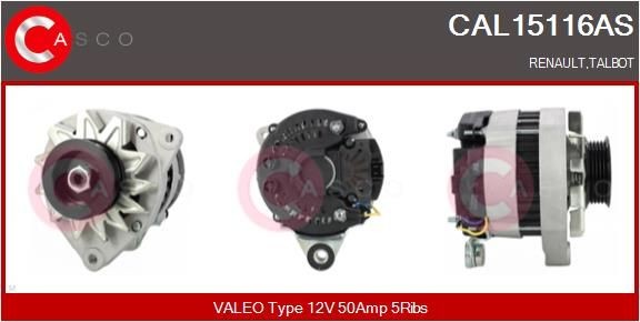 CASCO Alternator Article number: CAL15116AS cheaply