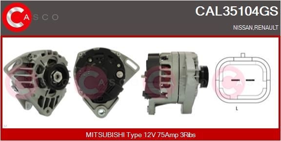 CASCO Alternator Article number: CAL35104GS cheaply