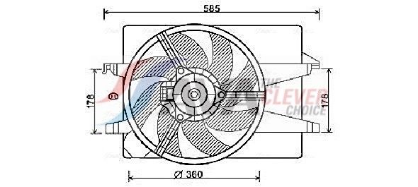 AVA COOLING SYSTEMS Heater matrix Article number: CN6305 cheaply