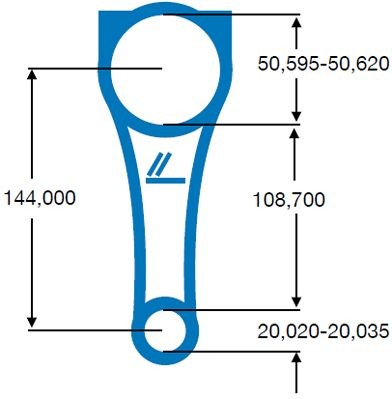 IPSA CO002500 Connecting Rod PASSAT 1.8 Syncro/4motion 125 PS Petrol 2001