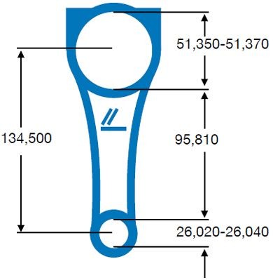 IPSA Connecting Rod Article number: CO004400 cheaply