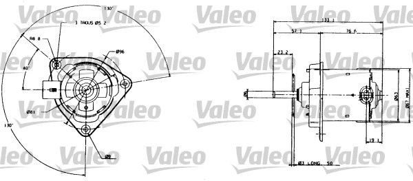 VALEO Electric Motor, radiator fan Article number: 698005 cheaply
