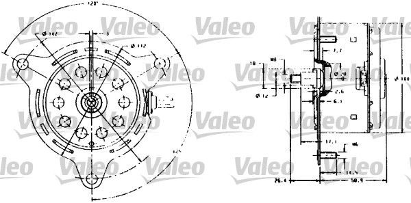 VALEO Electric Motor, radiator fan Article number: 698007 cheaply