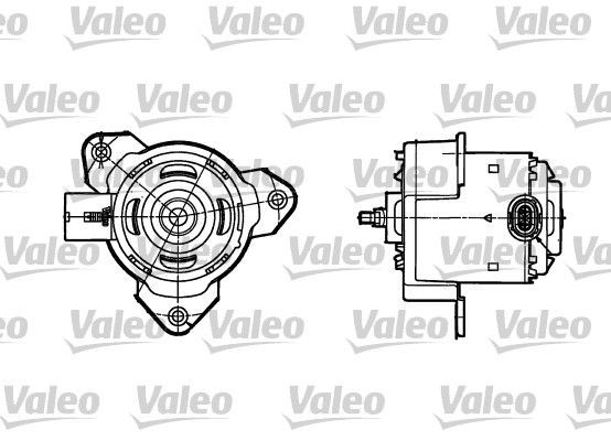 VALEO 698302 Elektromotor, kølerventilator CLIO 1.4 (B/CB0C, B/CB0S) 75 HK Benzin 2016