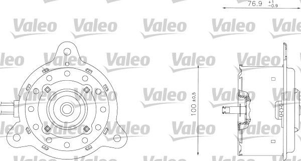 VALEO Elektromotor, kølerventilator Varenummer: 698342 billige