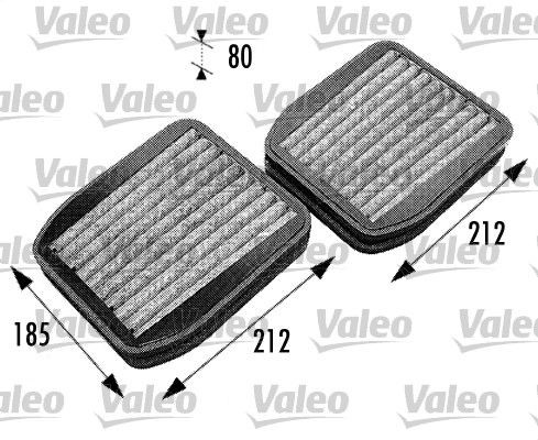 VALEO Pollen filter CLIMFILTER PROTECT Article number: 698740 cheaply