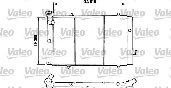 VALEO Engine radiator Article number: 730015 cheaply