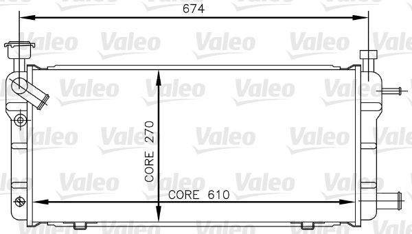 VALEO Engine radiator Article number: 730018 cheaply