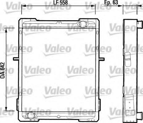 VALEO Engine radiator Article number: 730530 cheaply