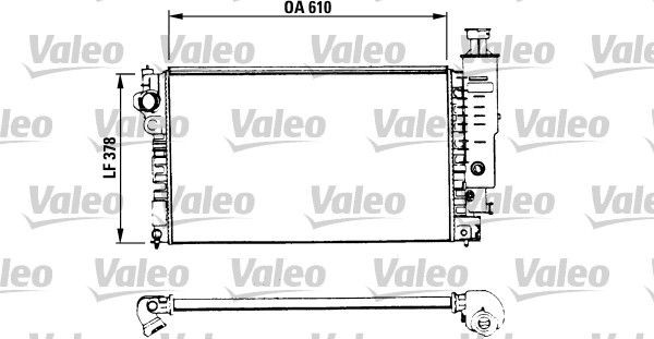 VALEO Engine radiator Article number: 730575 cheaply