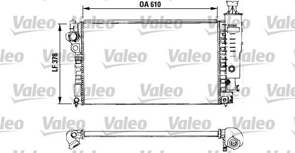 VALEO Engine radiator Article number: 730577 cheaply