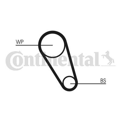 CONTITECH Water pump and timing belt kit Article number: CT1143WP1 cheaply
