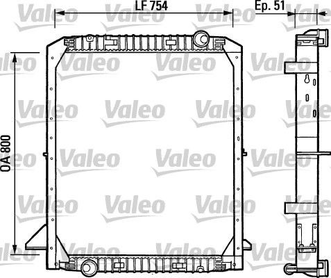 VALEO Engine radiator Article number: 730964 cheaply