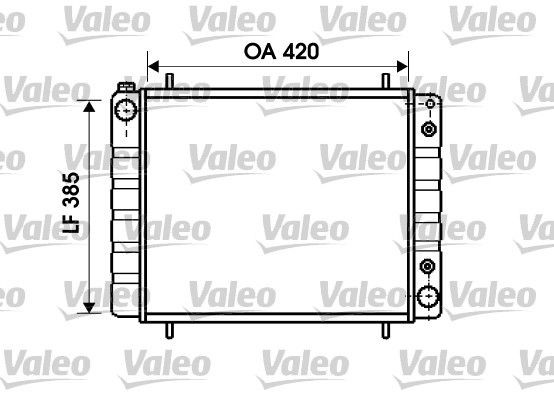 VALEO Engine radiator Article number: 731406 cheaply