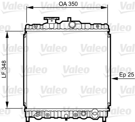 VALEO Engine radiator Article number: 731459 cheaply