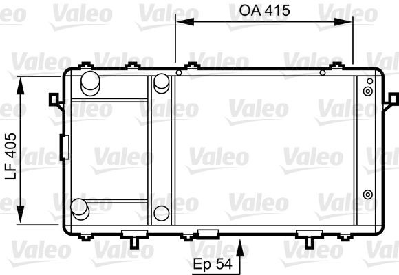 VALEO Engine radiator Article number: 731491 cheaply