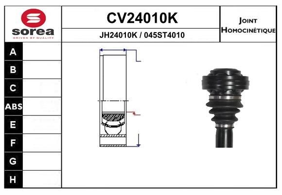 EAI Joint kit, drive shaft Article number: CV24010K cheaply