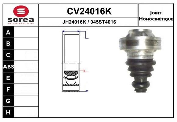 EAI Joint kit, drive shaft Article number: CV24016K cheaply