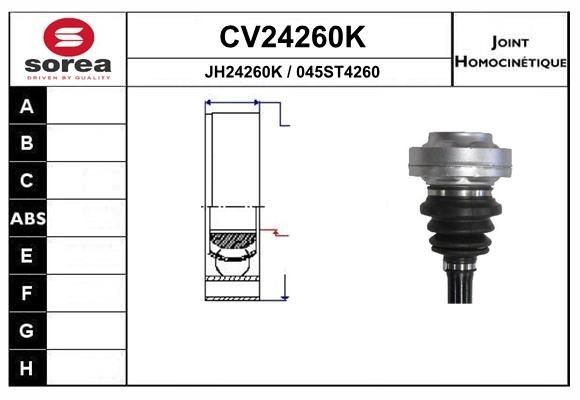 EAI Joint kit, drive shaft Article number: CV24260K cheaply