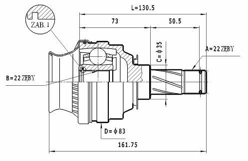 STATIM Joint kit, drive shaft Article number: CW.030 cheaply
